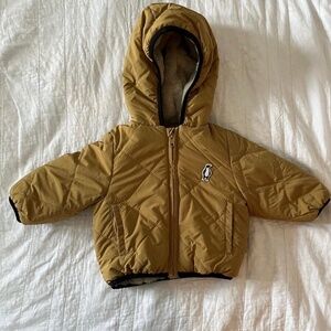 GoSoaky Quilted Mustard Baby Bomber Jacket 9-12 Months